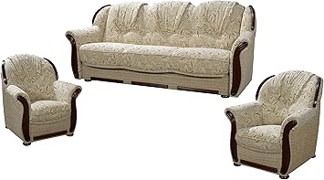 Rabatti Mobeltrend Denva 3 Sitzer 3er Sofa Mit 2 Sessel Modern Design Schlafsofa Farbe Stoffe Freie Auswahl Mit Schlaffunktion Amazon De Kuche Haushalt