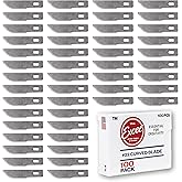 Excel Blades #22 100-Pack Curved Blades, Fits Xacto Knife, Carbon Steel | Perfect For Heavy-Duty Handles, Carves &amp; Trims Plastic, Wood &amp; Foam, For Hobbyists, Made in USA