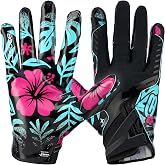 Grip Boost Football Gloves - Solid Stealth 6.0 Boost Plus Sticky Technology - Adult and Youth Football Gloves for Wide Receiver - Men's and Boys Sizes
