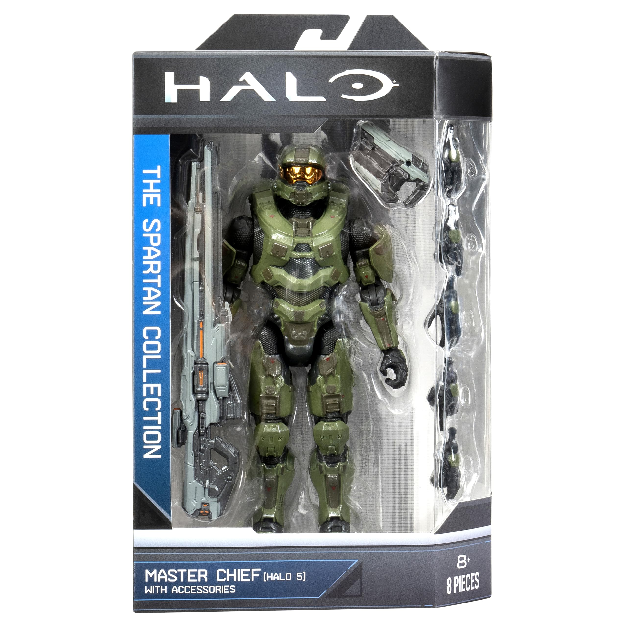 HALO Master Chief 5-6-Inch Articulated Figure with Weapon and Hand Accessories