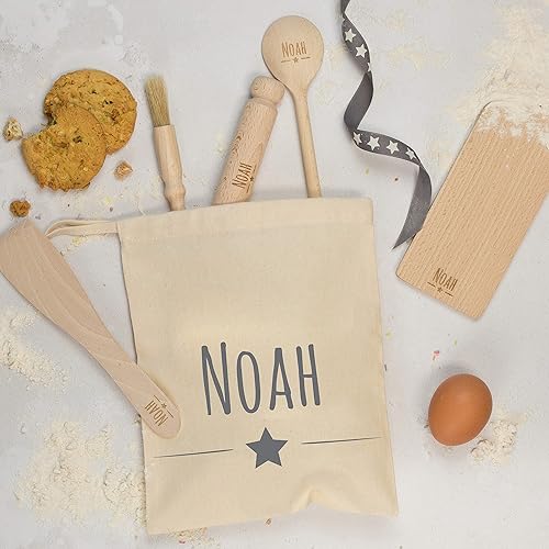 kids personalised baking set
