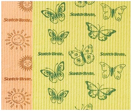 Scotch-Brite Trendy Sponge Wipe - Set of 2Pcs (Color and Style May Vary)