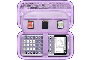BOVKE Hard Calculator Case for Texas Instruments TI-84 Plus CE/TI-84 Plus/TI-83 Plus CE Color Graphing Calculator, Extra Zipp