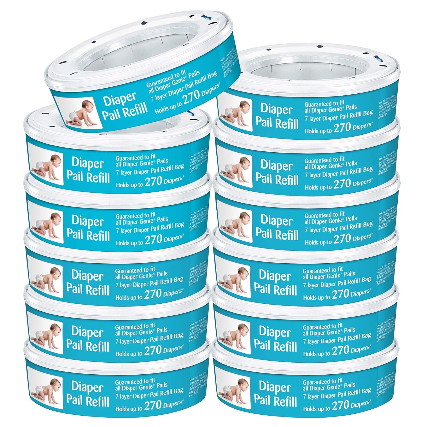 munchkin diaper pail refills compatible with diaper genie