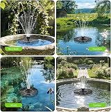 Senders Solar Fountain Pump 1W Panel Kit for Pond Garden 6 Nozzles view 7