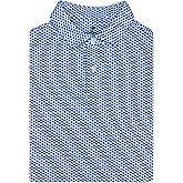 State Print Golf Shirt for Men – Men’s University Polo Moisture Wicking Dry Fit Performance Short Sleeve Regular Fit