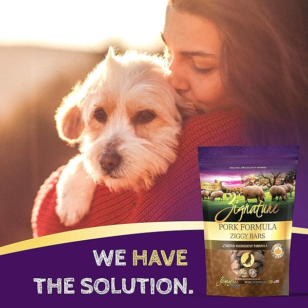 ZIGNATURE PORK LIMITED INGREDIENT FORMULA BISCUIT DOG TREATS 12OZ