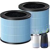 AP005C HEPA Air Filter Replacement for AP005C Air Purifiers, 4-in-1 Filtration for Pets Dander Dust Pollen Smoke Odors, 2-Pack