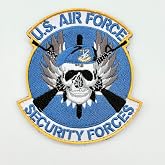 USAF Security Forces Patch &ndash; with Hook and Loop