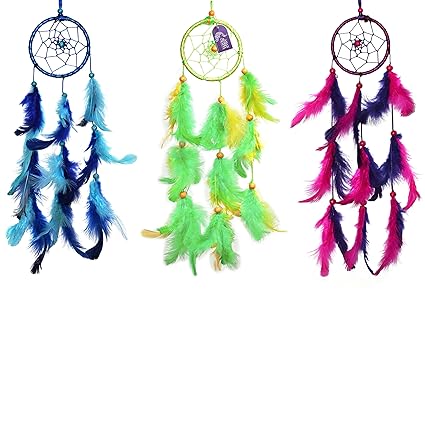 Asian Hobby Crafts Dream Catcher Wall Hanging (3 Pieces)