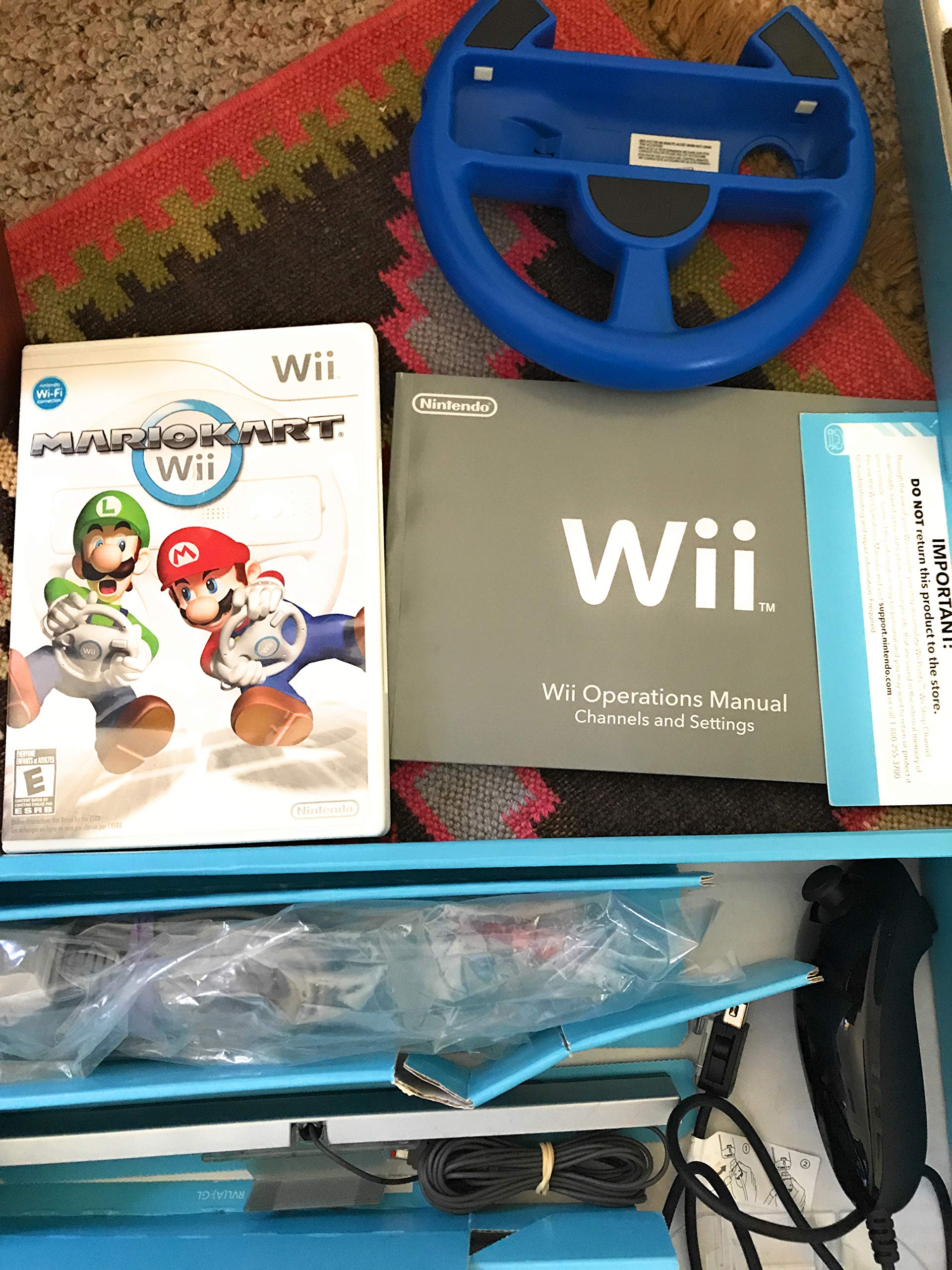 Wii Console with Mario Kart Wii Bundle - Black