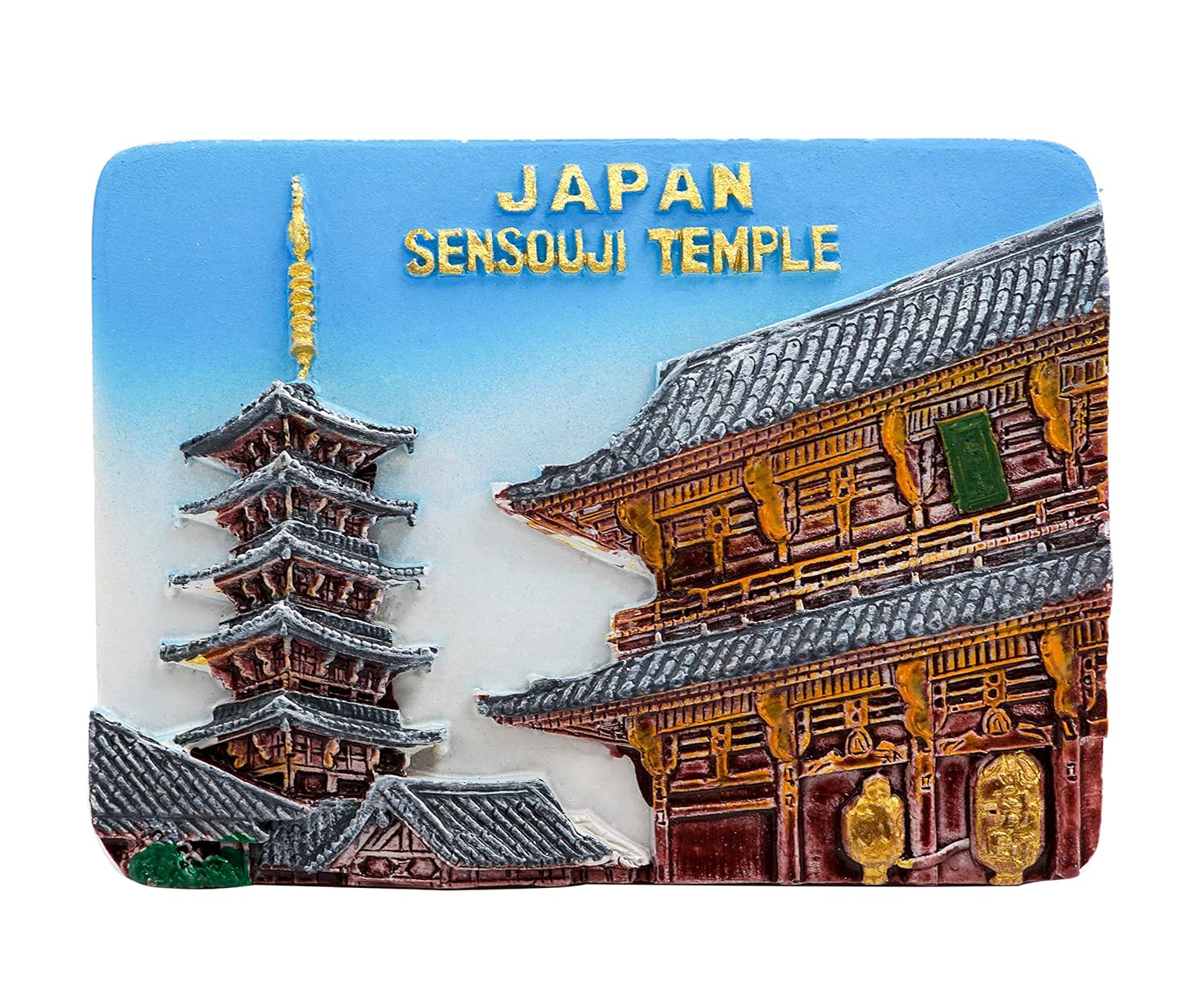 Templo Sensoji Japón 3D Imán de Nevera Imanes para Refrigerador ...