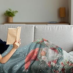 Ambesonne Christmas Throw Blanket, Whimsical Xmas