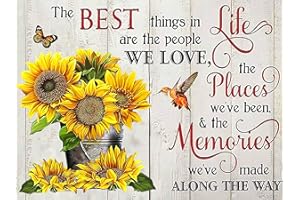 croshom Sunflower Diamond Painting Kits for Adults - Inspirational Diamond Art Kits for Adults Beginner, DIY Full Drill Diamond Paintings with Gem Art and Crafts for Adults Home Wall Decor