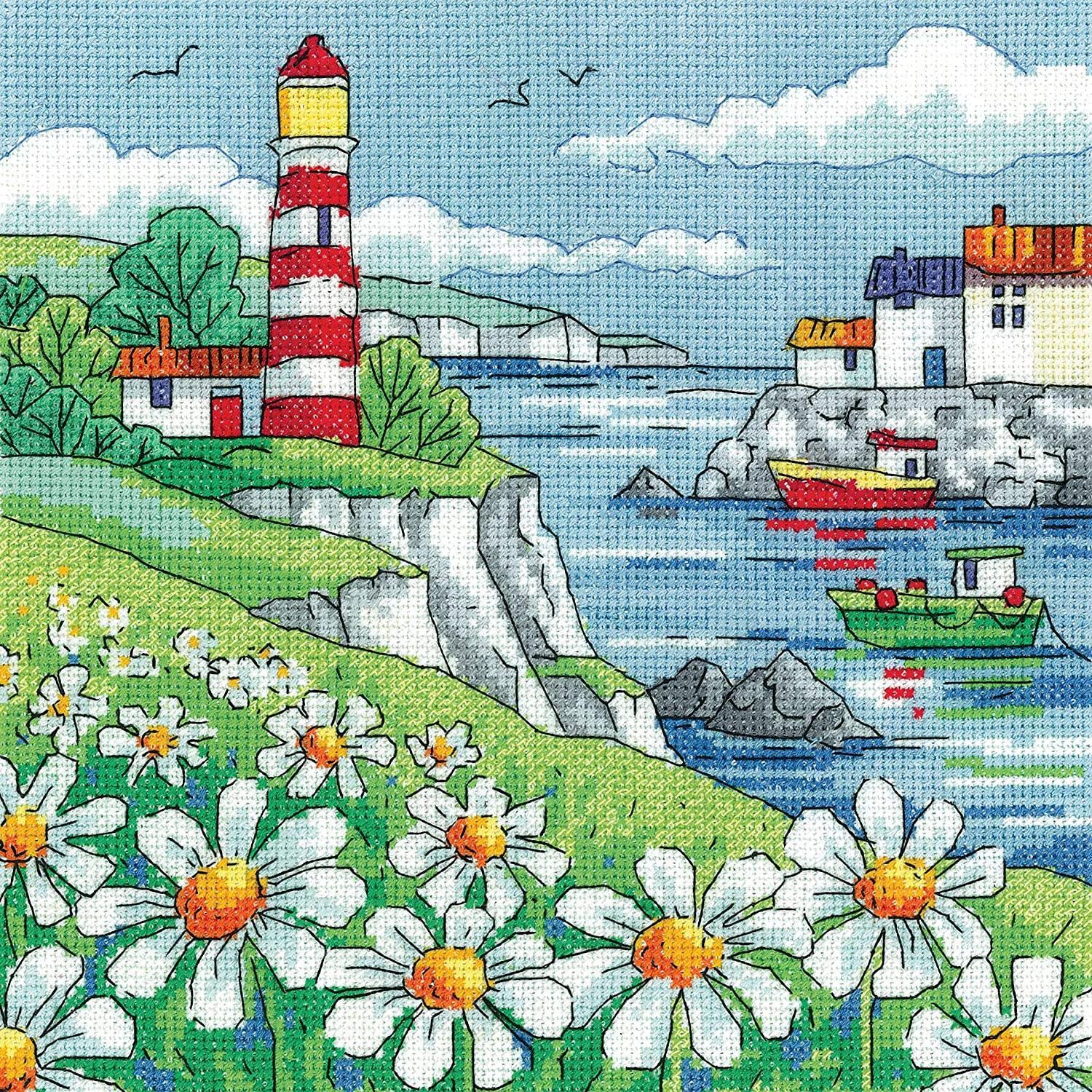 Heritage Crafts Cross Stitch Kit - by The Sea - Daisy Shore