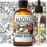 HIQILI Green Tea Spring Bloom Fragrance Oil for Diffuser, Inspired by Eliz.Ar-den Grn Tea, DIY Perfume, Candle, Soap Making, Long Lasting Uplifting & Crisp Scents - 1 Fl Oz