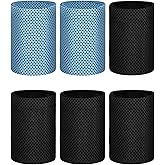 3 Pairs Cooling Wristband Sweatbands Sports Wrist Wrap Sweat Bands for Women Gym Yoga Volleyball Sports Supplies Blue, Black