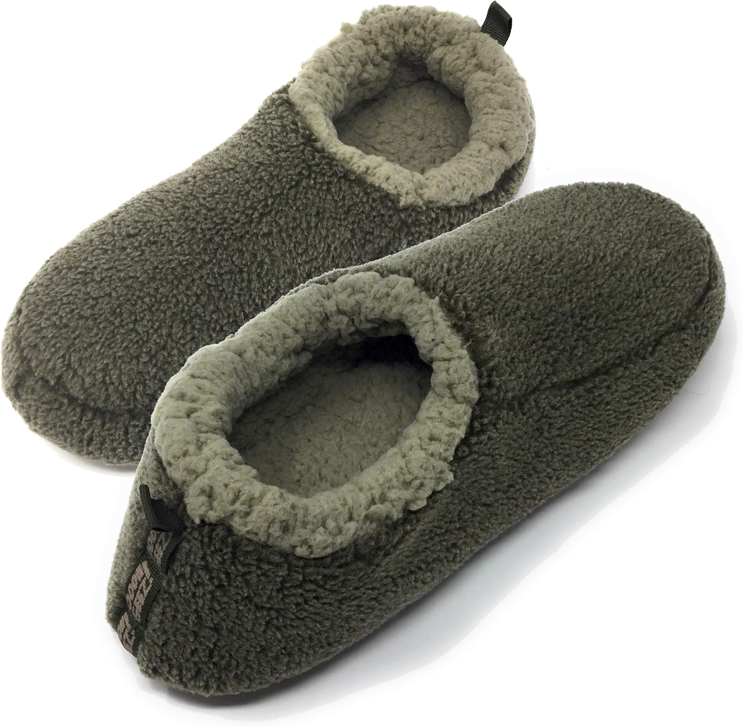 ooohyeah Men's Solid Sherpa Slippers