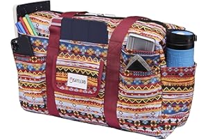 SHYLERO Nurse Bag Has 21 Pockets. Medical Bag is Big and Waterproof. Used as Utility Tote, Diaper Bag, Daily Work Bag