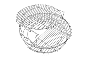 Simfelice Egg Expander Rack for Large Big Green Egg 5-Piece Stainless Steel Conveggtor Basket Eggspander Rack Replacement Kit Big Green Egg Accessories eggspander large big green egg conveggtor