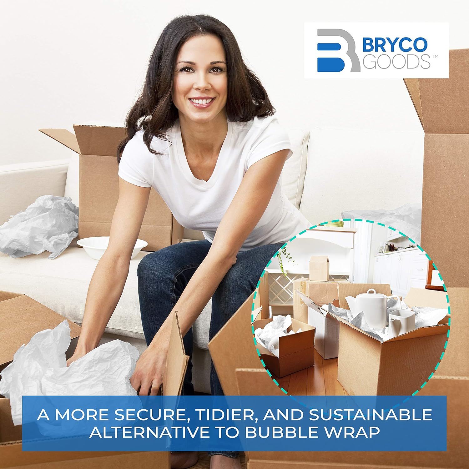 Packing Paper Sheets for Moving - 20lb - 640 Sheets of Newsprint Paper - Must Have in Your Moving Supplies - 27" x 17" - Made in USA: Industrial & Scientific