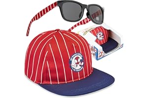 Marvel Spider-Man | Minions Kids Baseball Cap, Sunglasses Set UV Protection, Adjustable Sun Hat Gifts for Boys 4–12