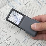 Carson Slide-Out Magnifier Acrylic Gray Pack of 4 5x Aspheric Lens view 7