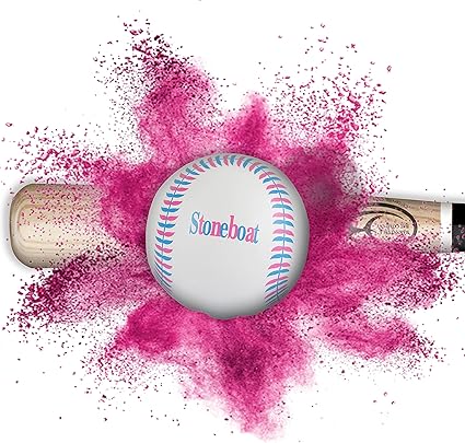 Amazon Com Gender Reveal Baseball With 20 Gender Voting Stickers Pink Girl Reveal Party Ideas Most Powder Guaranteed Premium All Natural Holi Powder Baby Gender Ball Game Health Personal Care