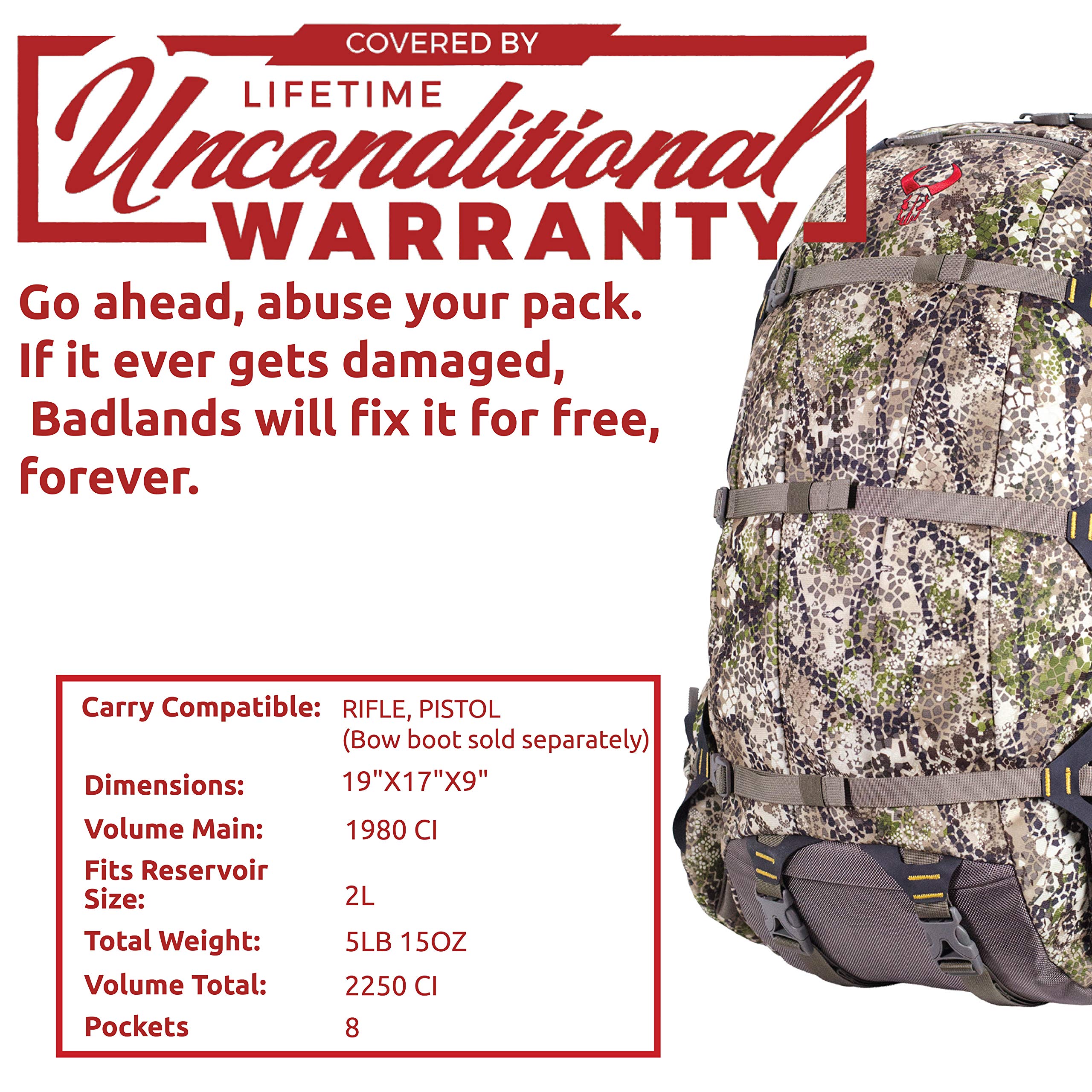 badlands clutch backpack