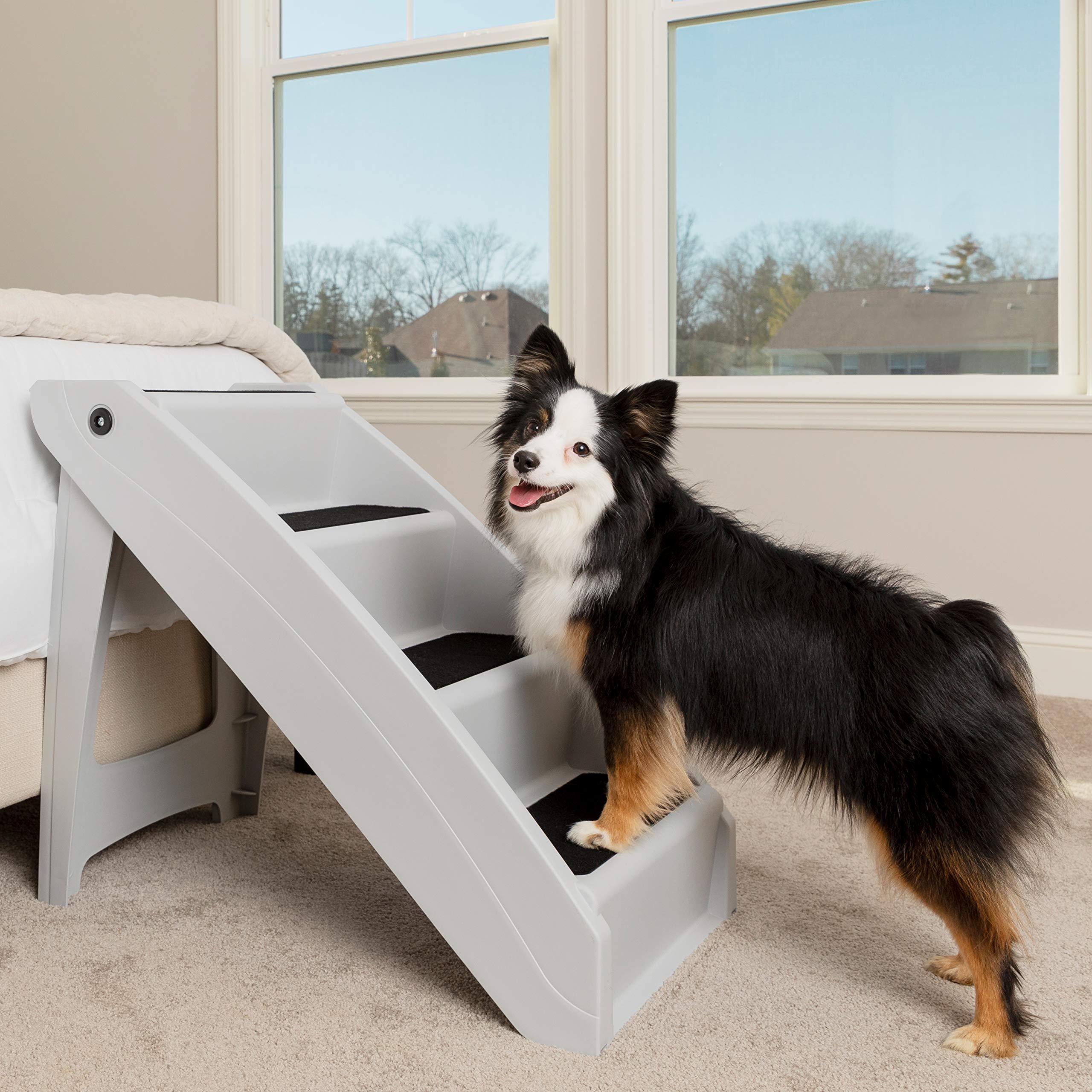 PetSafe CozyUp Folding Pet Steps, Foldable Steps for Dogs and Cats, Best for Small to Large Pets