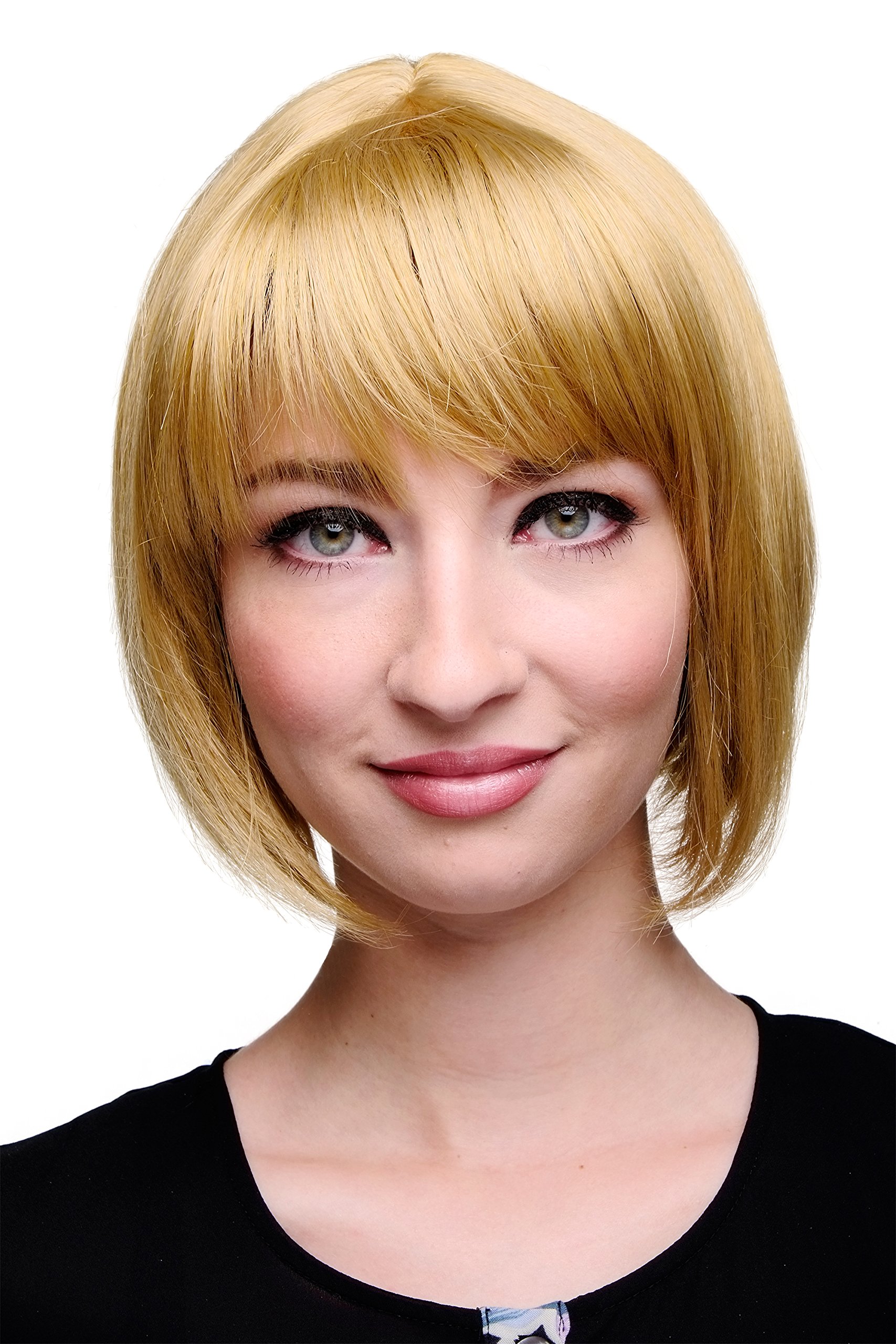 WIG ME UP - Lady Quality Wig Short Page Bob Fringe Bangs Darker Gold Blond 703-24B โ image 1