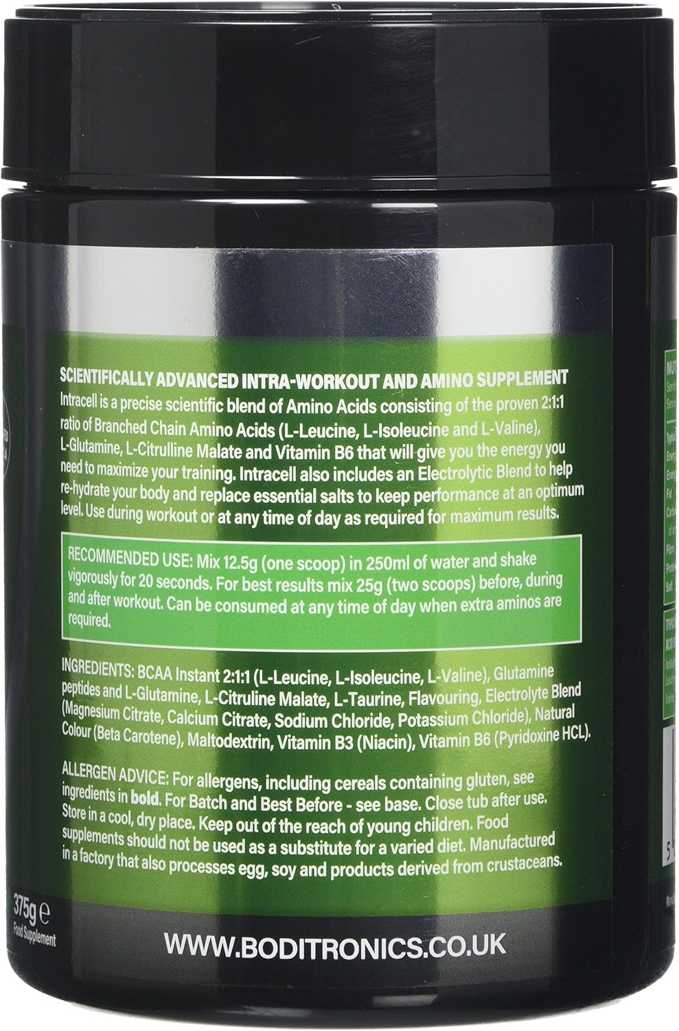 Boditronics BCAA Intracell Xtra Intra Workout, Branched Chain Amino Acid Supplement with Vitamin B6, Immune Booster - Image 3