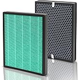 400 400S Replacement Filter Compatible with Coway Airmega Max 2 400/400S Air Pu-rifier Filter Replacement (Compare to Part# AP-2015F/AP-2015E) w/Premium H13 True HEPA & Activated Carbon, 2-Pack