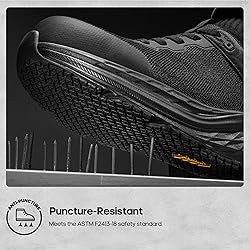 NORTIV 8 Steel Toe Shoes for Men Slip Resistant