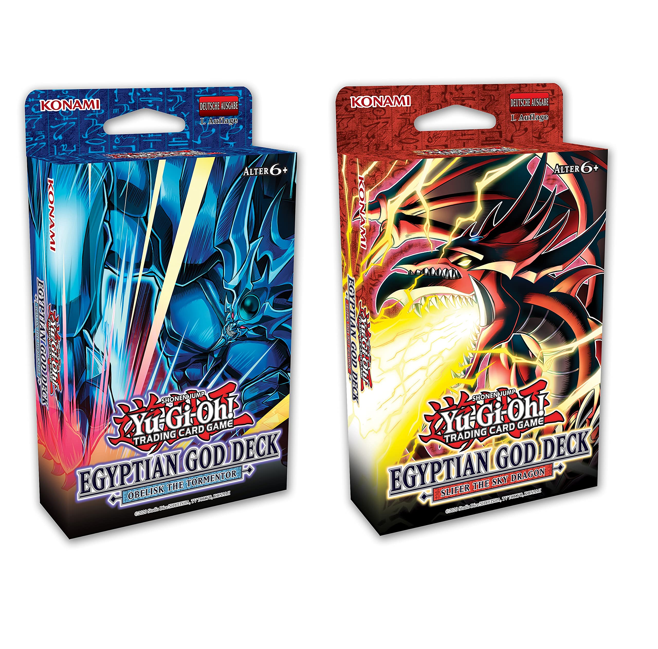 Yu-Gi-Oh! TRADING CARD GAME, Item Type: Trading Card Game, Egyptian Gods Deck Set: Obelisk the Tormentor + Slifer of the Sky Dragon - German Edition