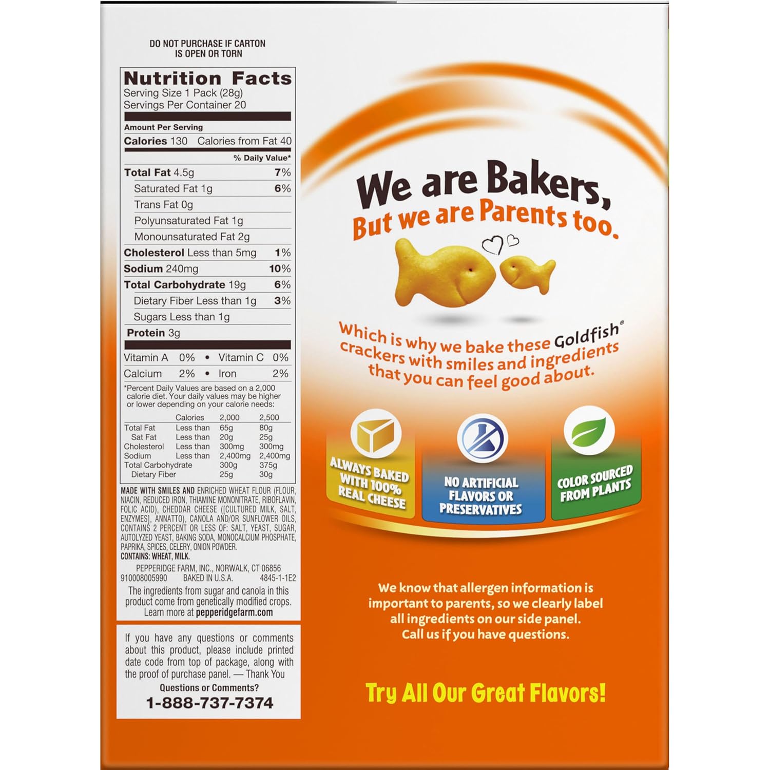 Goldfish Nutrition Facts Ingredients Runners High Nutrition