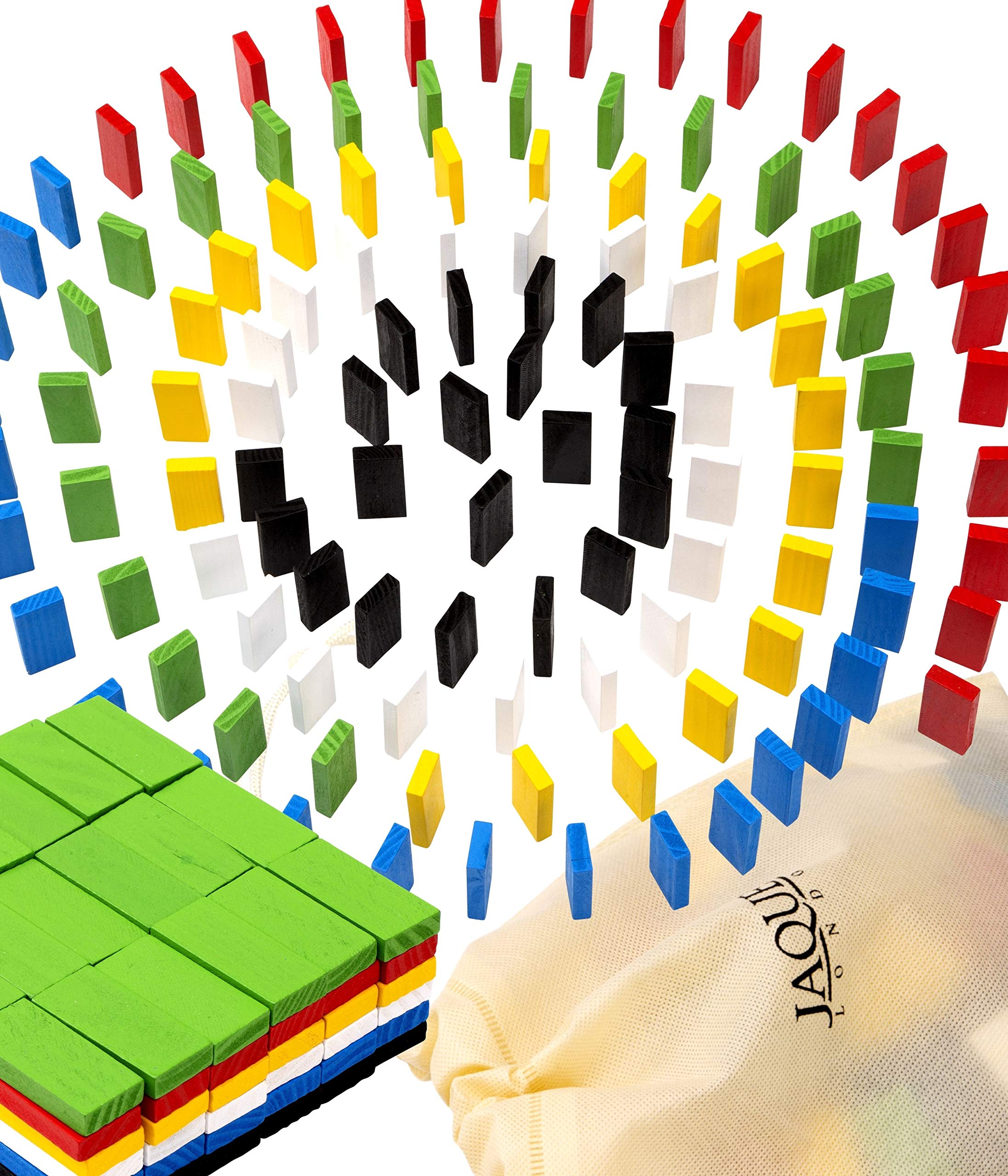 Jaques of London | Deluxe Domino Rally Wooden Games | 120 Quality Dominos for Children | Perfect Dominoes Set Games for 3 4 5 Year olds | Since 1795…