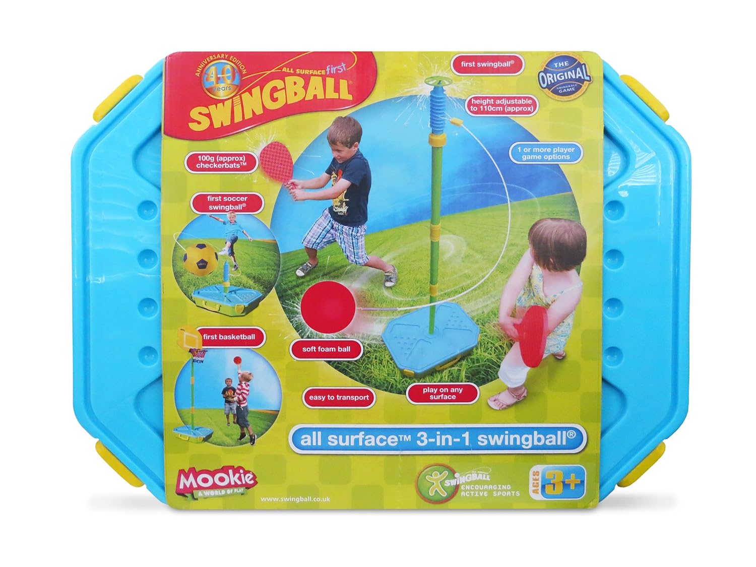 Buy Mookie Swingball 3 in 1 Game Set Swing Ball Basketball Soccer
