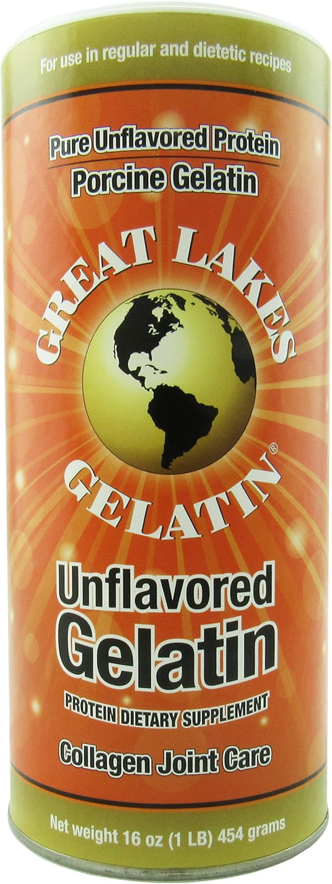 Great Lakes Gelatin Gelatin Regular Unflavoured, Regular 1 lb Amazon