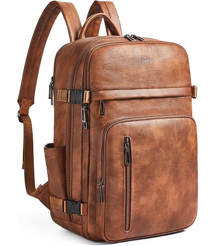 brown faux leather backpack men tiamyi Vegan for Women and Men, Fits 16.0 Inch Laptop, Multi-Pocket Design with Water Bottle and Luggage Strap, Ideal for Work, Travel, and Daily Use, : Electronics COLOUR:NAVY Hobie Kayak Rod Holder 7g Way Zipper With Leather
