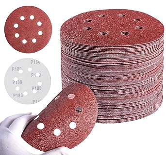 Sanding Discs 72 PCS Hook and Loop 5 in 