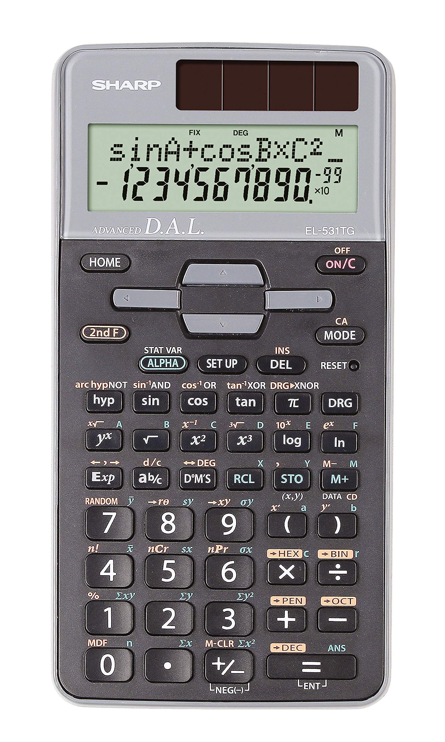 Sharp SH-EL531TGGY Scientific Calculator
