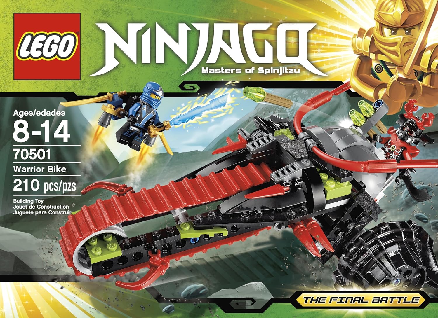 lego ninjago warrior bike