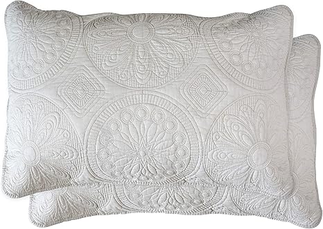 Brandream Quilted Pillow Shams Standard 