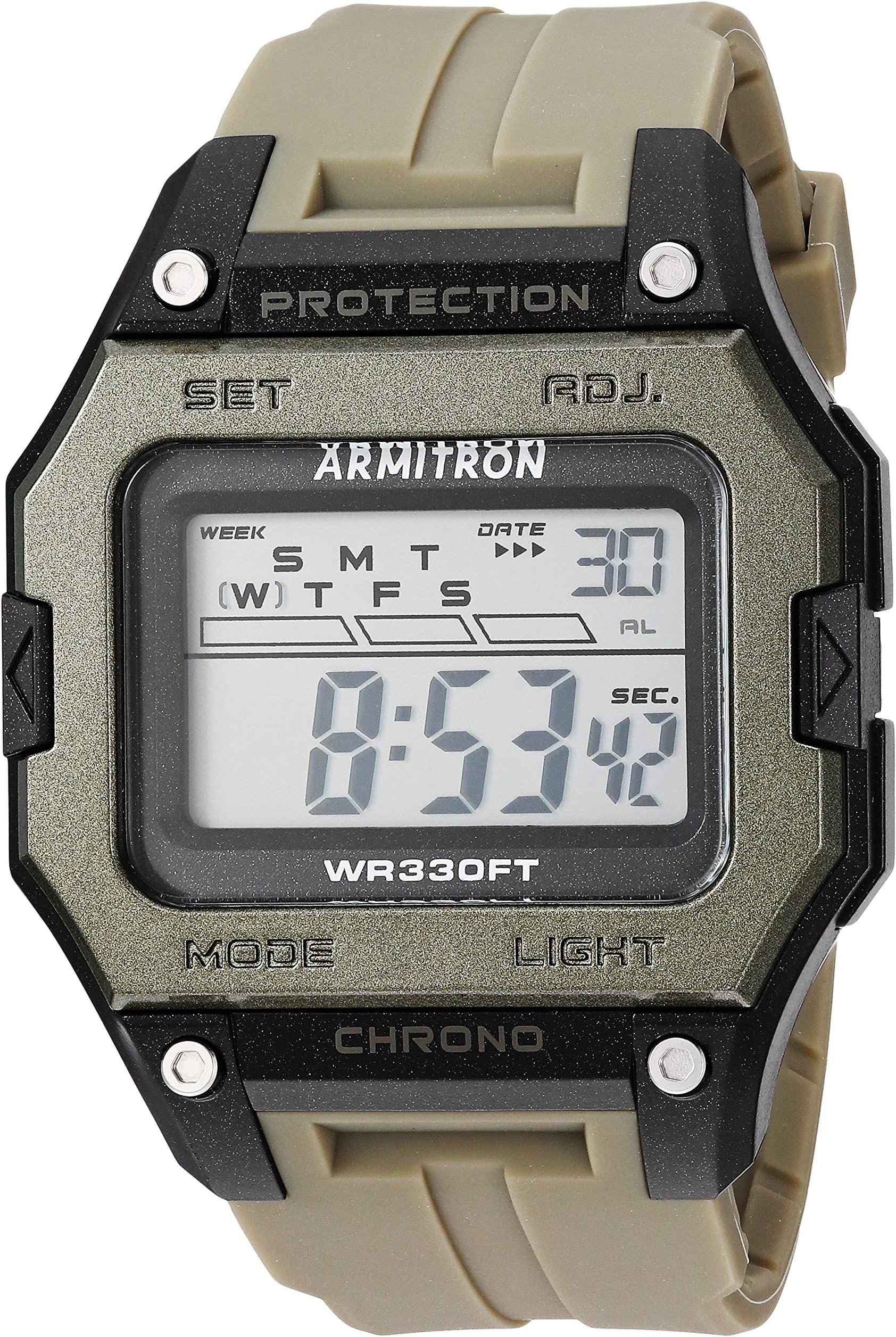 Men's Digital Chronograph Resin Strap Watch, 40/8460