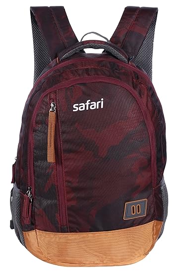 Safari 30 Ltrs Wine Laptop Backpack (Warfare Wine)