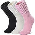 SDBING Boot Socks for Women Winter Warm Soft Cozy Thick Thermal Hiking Crew Socks Gift 3 Pairs