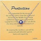 TGOLM Tiny Blue Evil Eye Choker Necklace for Women Lucky Protection Charm Aesthetic Jewelry