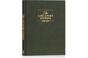 Lanpn Grandparents Life Story Journal Book with Prompts, Linen Legacy Journal Mom Dad Story Memory Keepsake Journal, Tell Me 