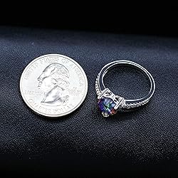 Uloveido White Gold Plated Love Heart Anniversary